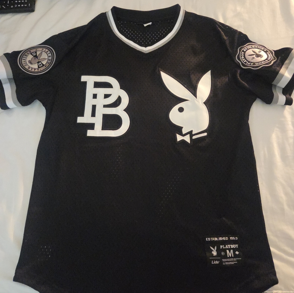 ‼️SOLD‼️Playboy Black Jersey Shirt